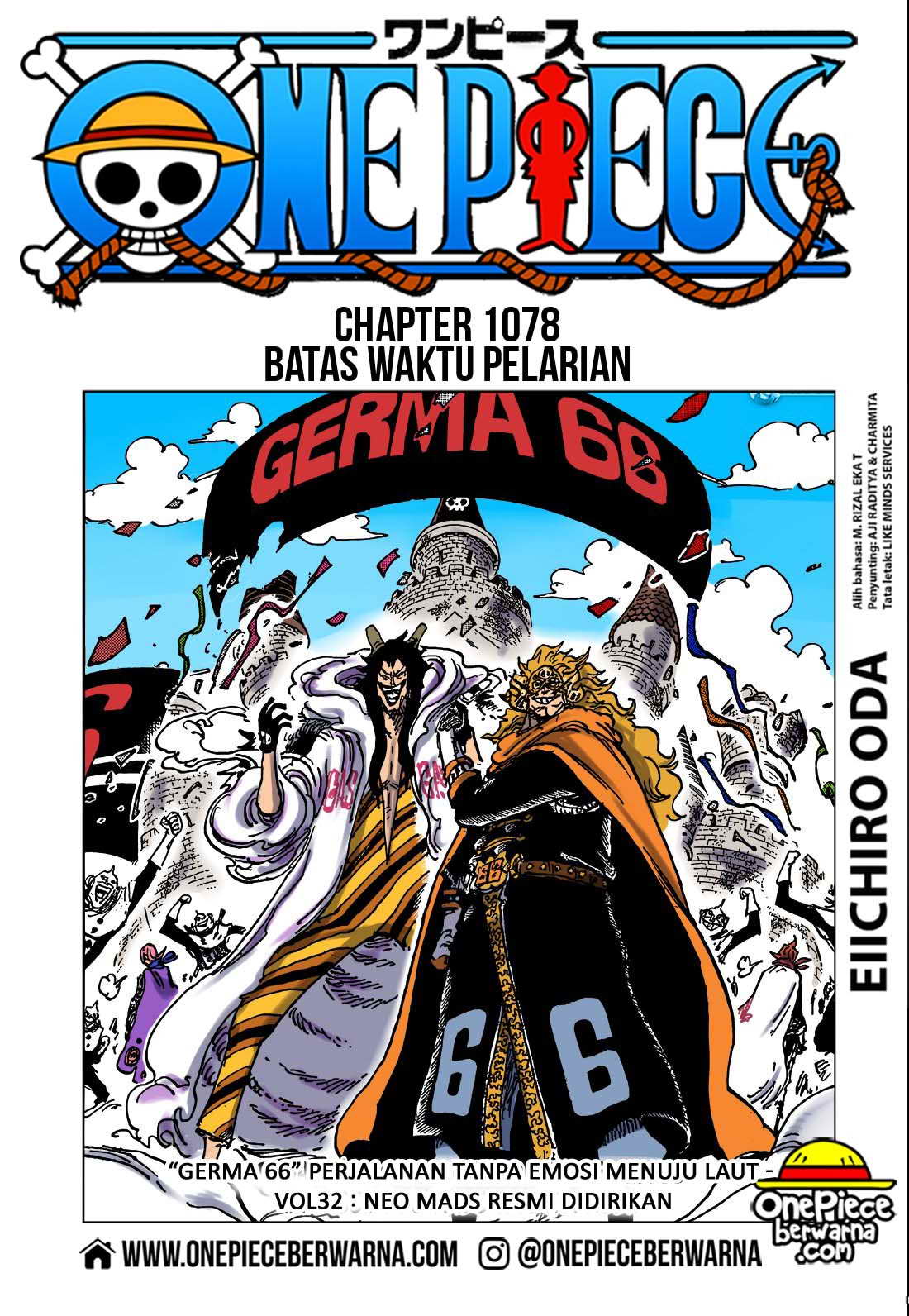 Baca manga komik One Piece Berwarna Bahasa Indonesia HD Chapter 1078